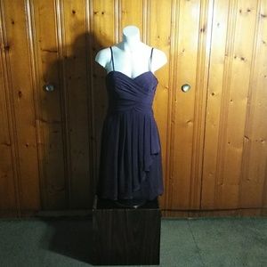 David's Bridal Mid Length Purple Dress